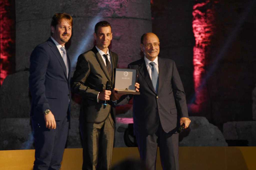 ai gazzetta awards la premiazione di Vincenzo Nibali
