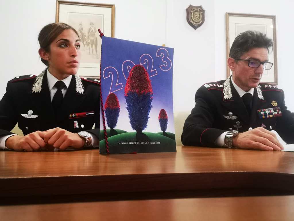 calendario Carabinieri 2023 comandante carletti Messina