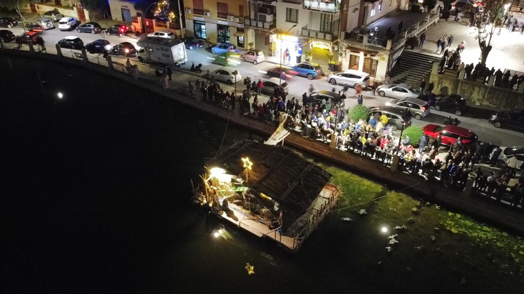 presepe lago di ganzirri