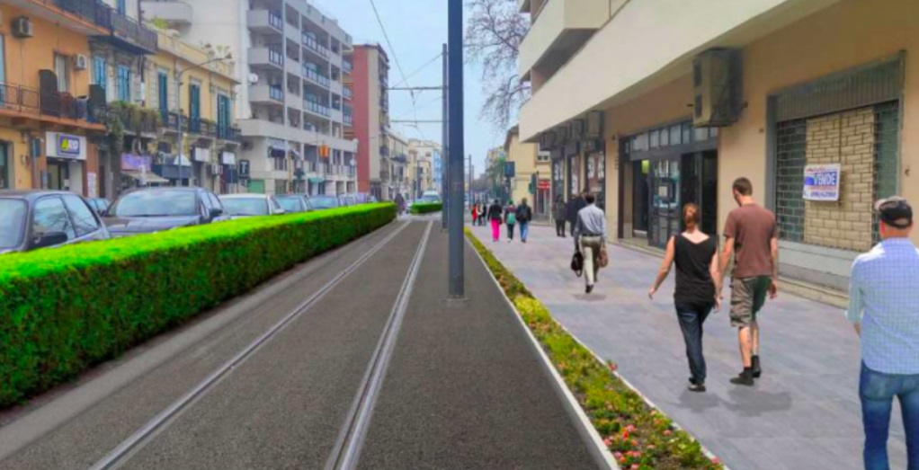 tram progetto binario unico via catania provinciale