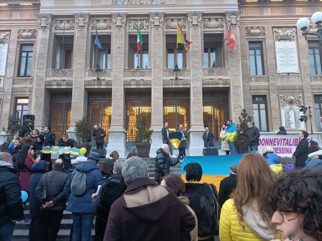Messina per il popolo ucraino dopo un anno di guerra VIDEO