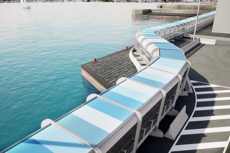 Villa San Giovanni. Percorso coperto tra