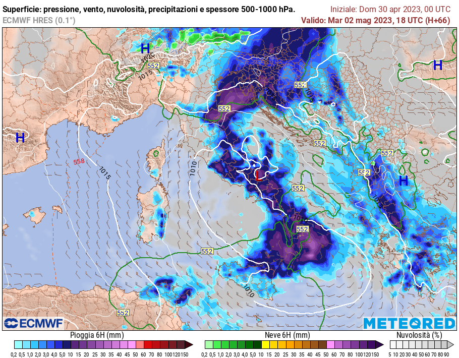 Meteo Messina: piogge abbondanti per un incredibile inizio di maggio