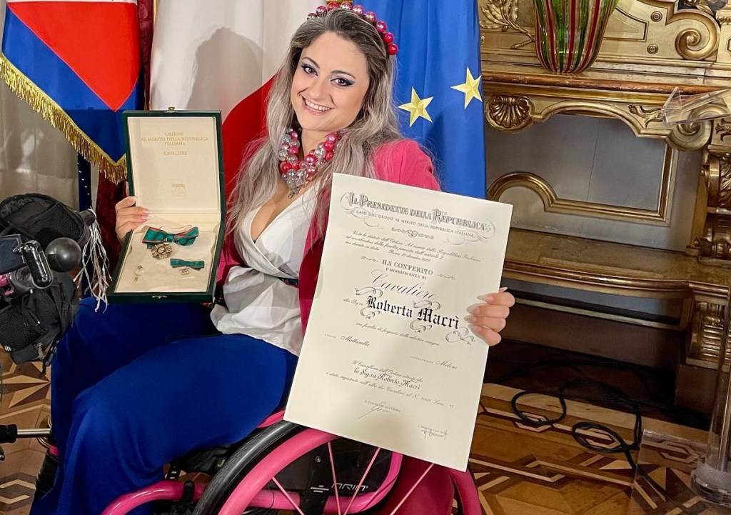 Roberta Macrì cavaliere al merito della Repubblica