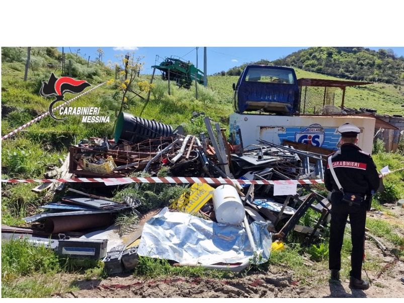 cesarò CC discarica abusiva