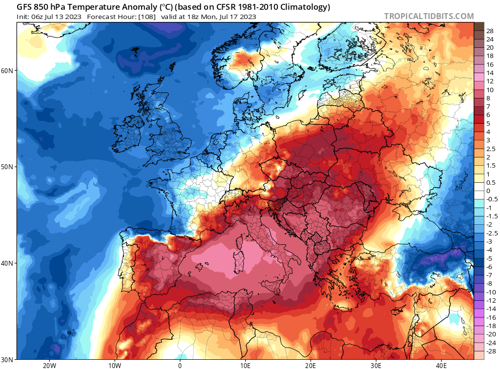 Meteo Sicilia: evento di caldo estremo, fino a +46°C, battuti diversi record di caldo