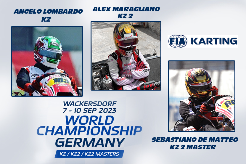 i tre siciliani sui loro kart