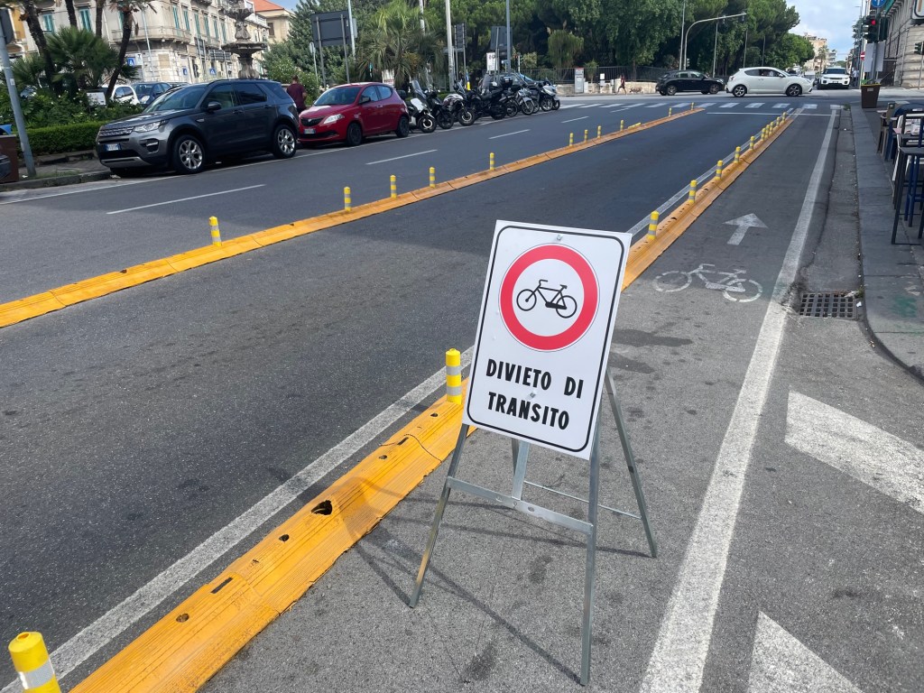 pista vietata alle bici