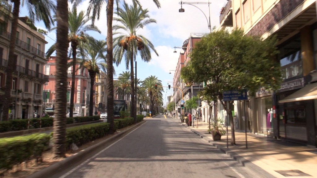 Isola pedonale viale San Martino a Messina