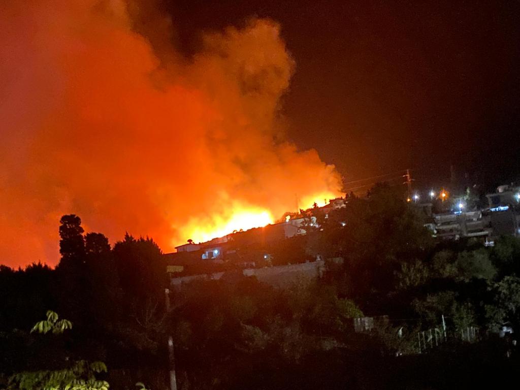 Incendio a Villafranca Tirrena, frazione Calvaruso, 19 e 20 ottobre 2023