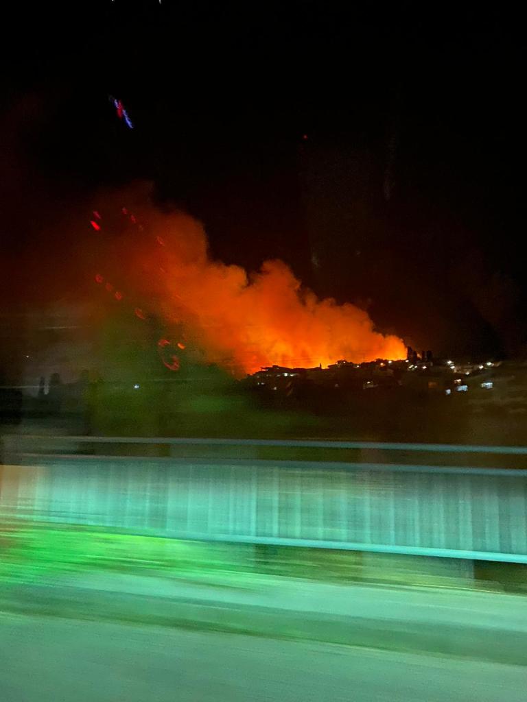 Incendio villafranca tirrena frazione calvaruso