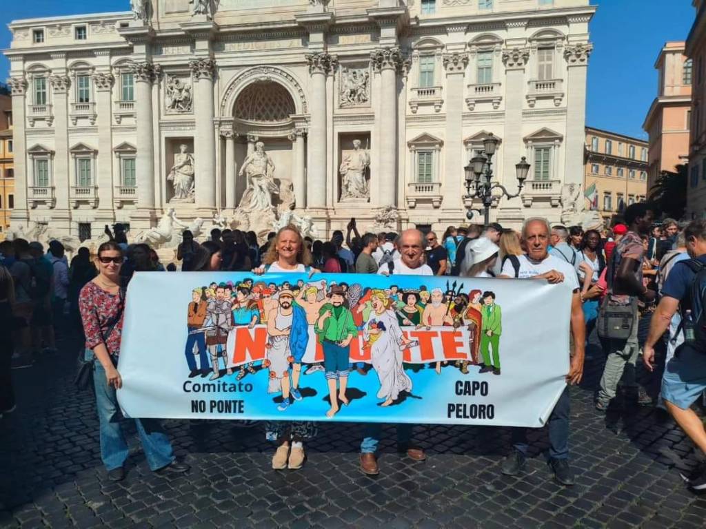 Manifestazione No ponte Comitato Capo Peloro a Roma