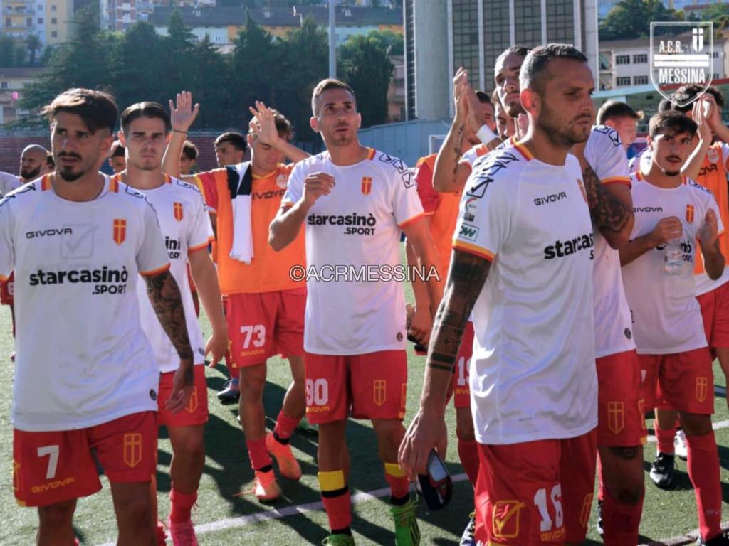 i giocatori dell'acr messina