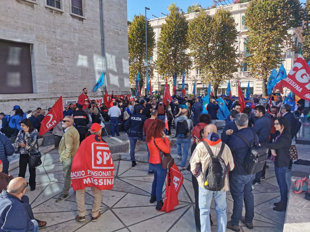 Manifestazione Cgil e Uil