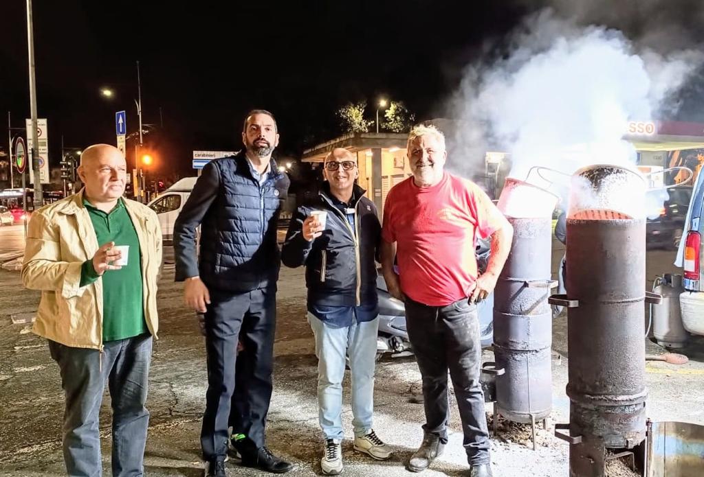 Giardina e Basile con ambulanti