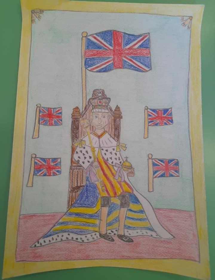 Il disegno inviato a Re Carlo