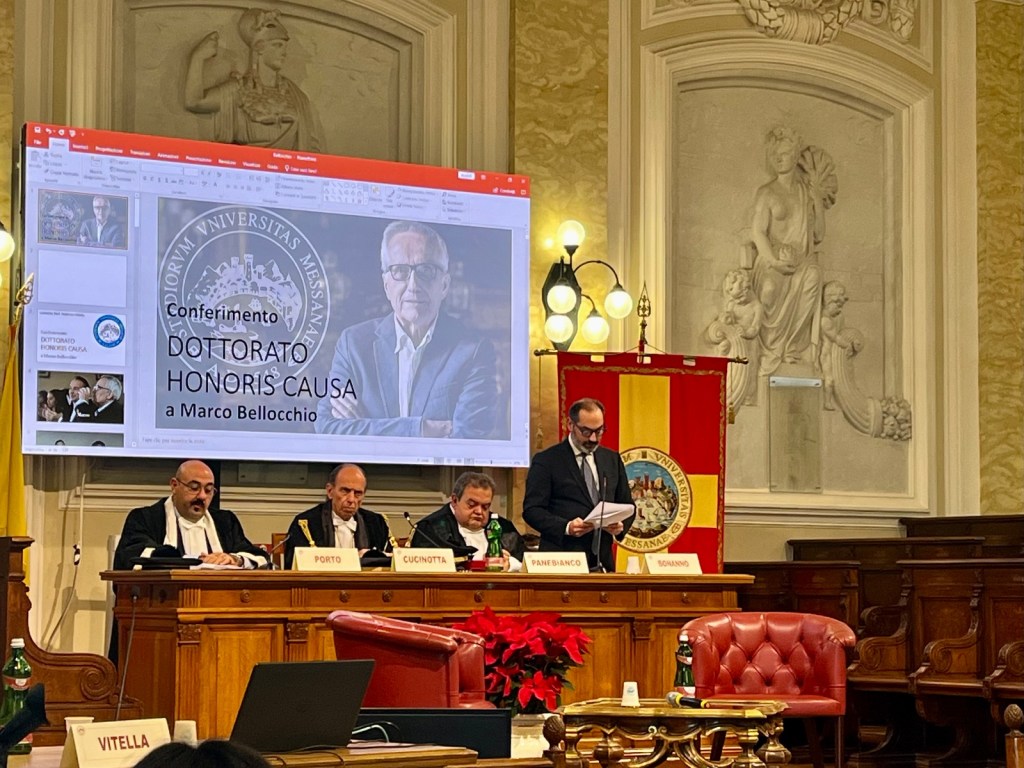 dottorato honoris causa Marco Bellocchio