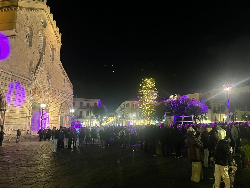 Natale 2023, piazza Duomo, a Messina