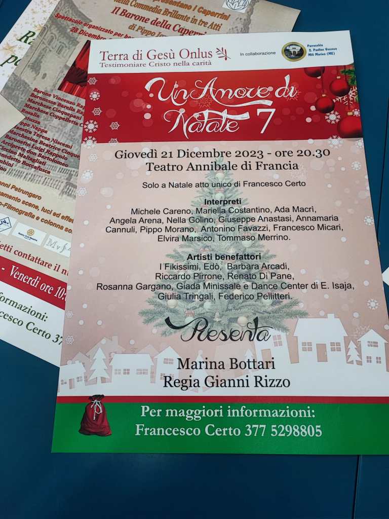 Lo spettacolo "Un amore di Natale"