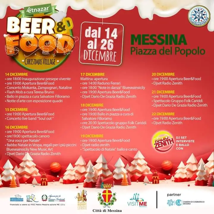 villaggio di natale piazza del popolo