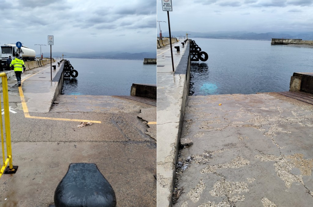 auto in mare porto di tremestieri