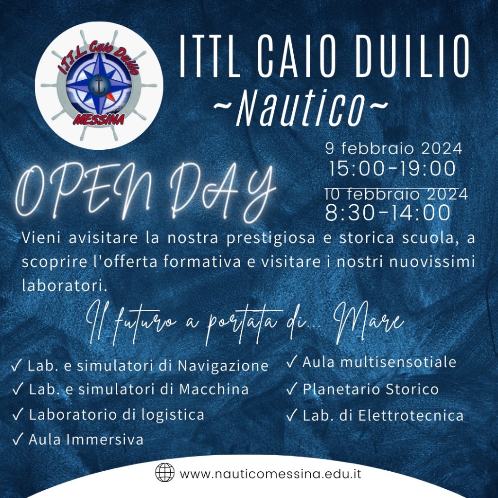 La locandina dell'Open Day straordinario