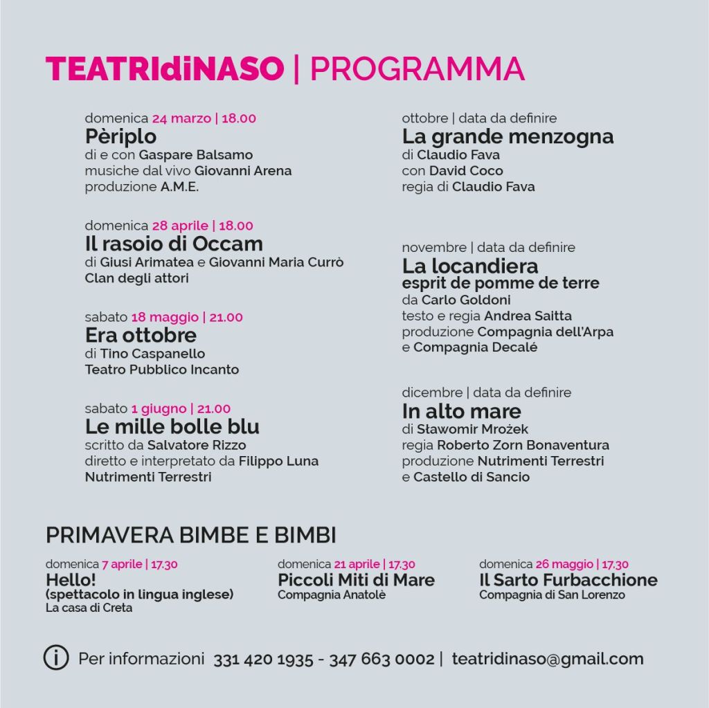 teatri di naso cartellone 2024
