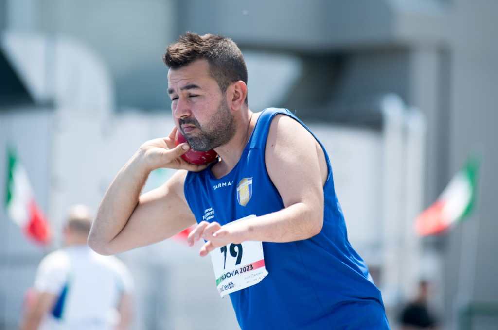 Umberto Marin lancio del peso