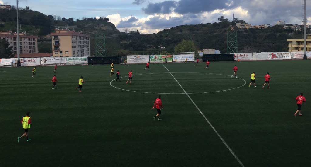 foto durante allenamento del messina