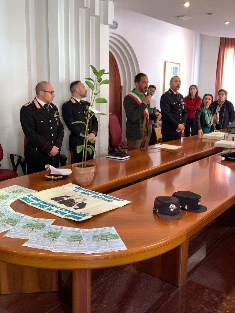 L'intervento del sindaco Briguglio in municipio