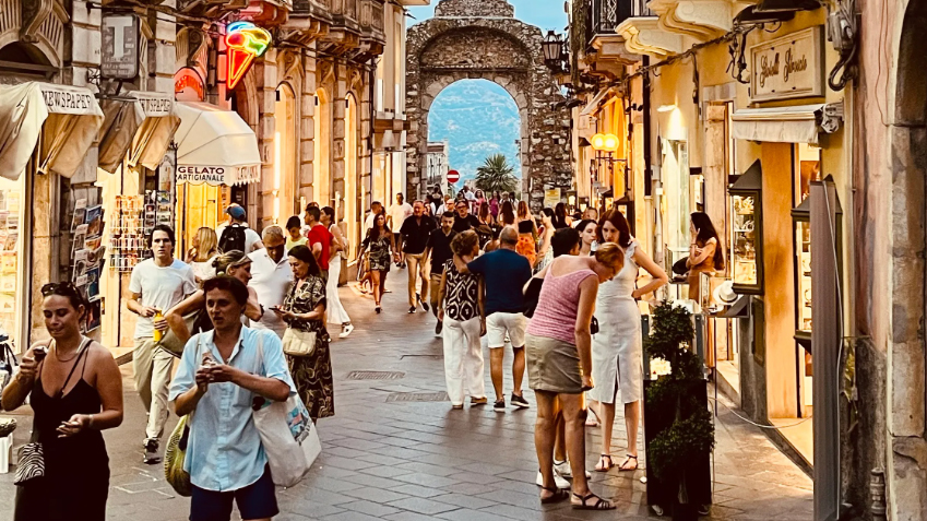 taormina, turisti