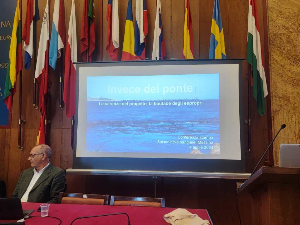 Iniziativa di "Invece del ponte" a Palazzo Zanca