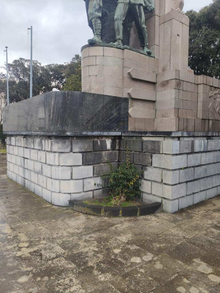 Monumento ai caduti ripulito a Messina