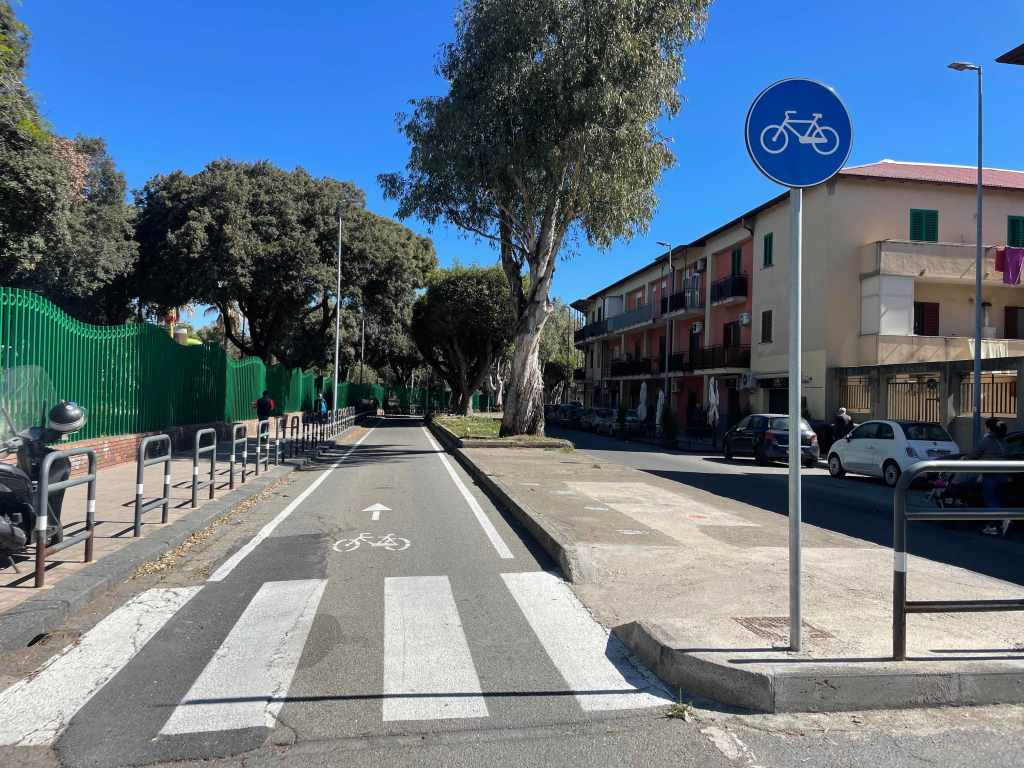 pista ciclabile villa dante