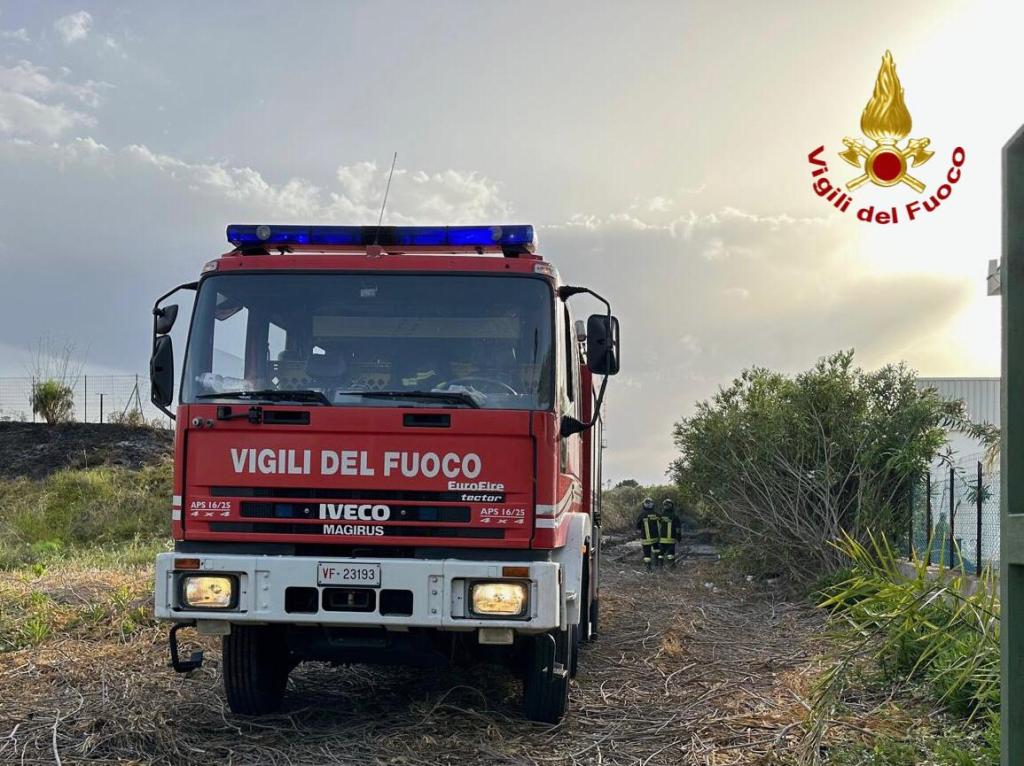 Vigili del fuoco a Giammoro