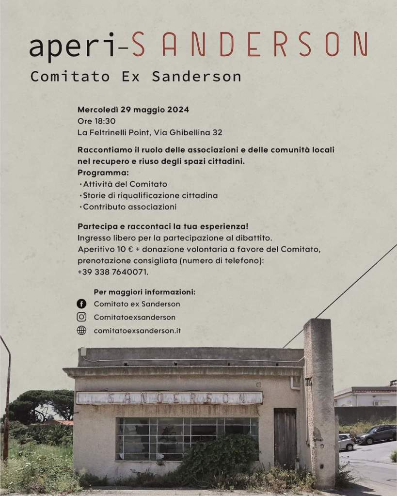 Incontro sull'ex Sanderson