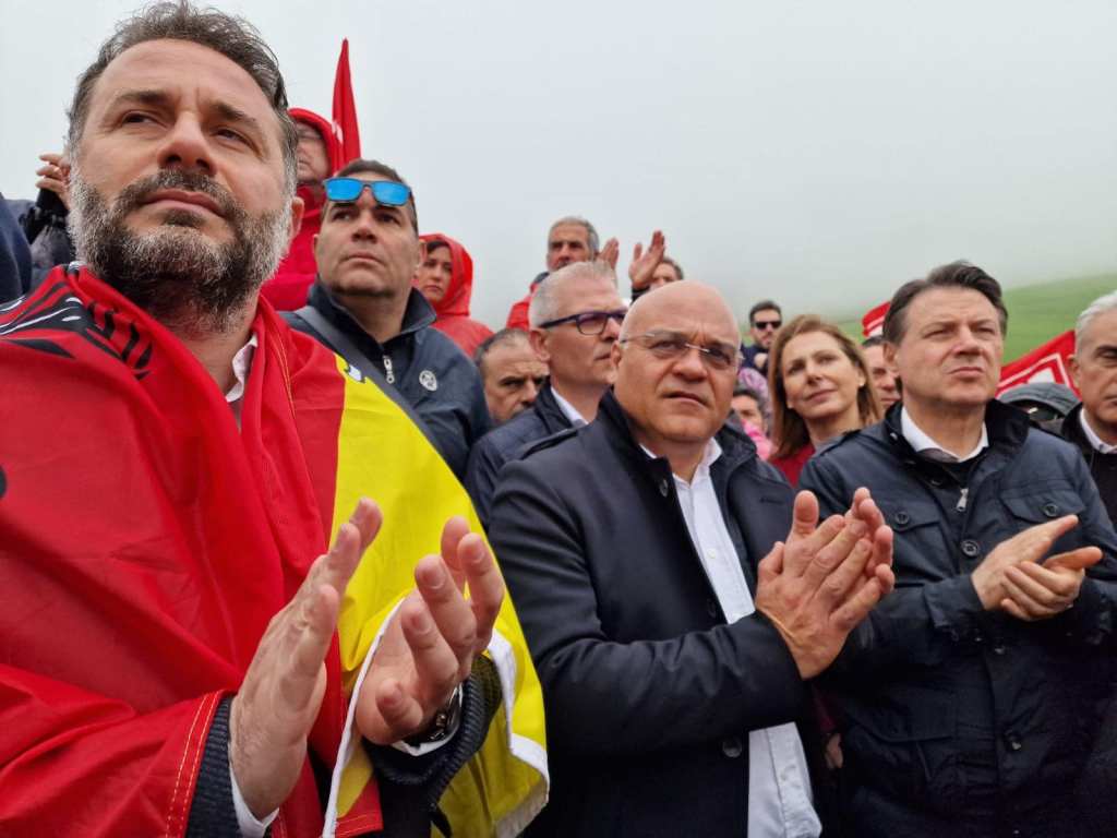 Di Paola, Antoci e Conte a Portella della Ginestra 2024