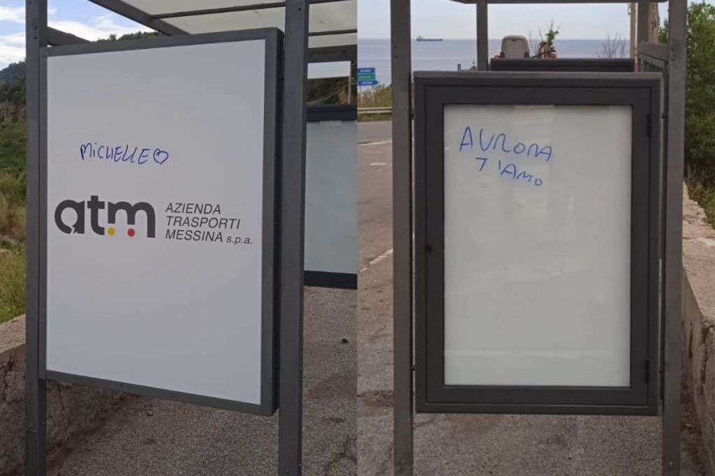 Scritte pensilina Marmora