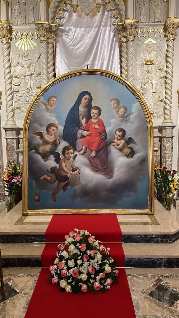 Il quadro esposto nella Cappella