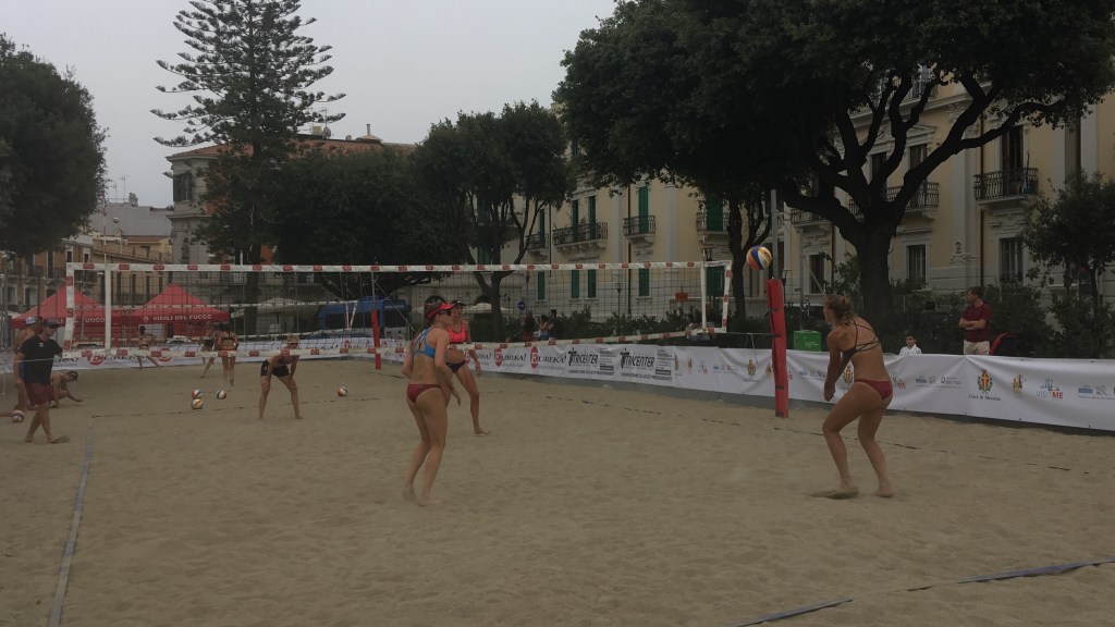 allenamento beach volley