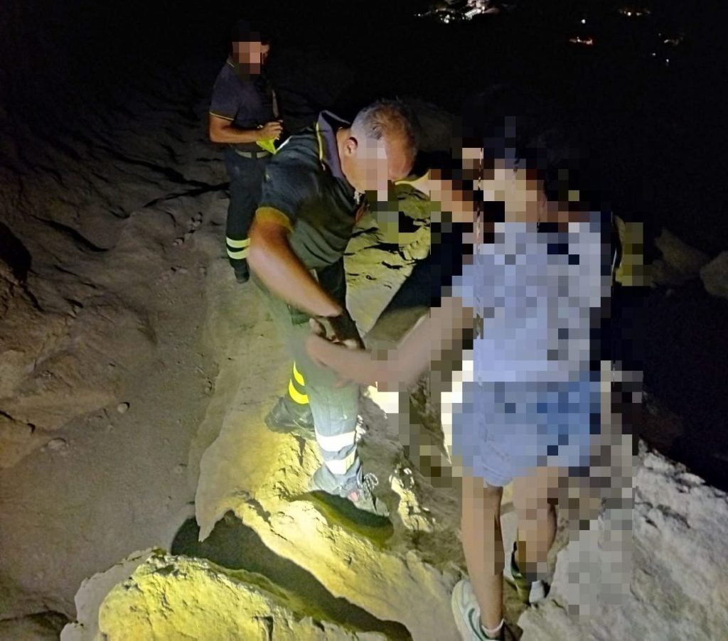 Malore ragazza vulcano agosto 2024, foto dei vigili del fuoco