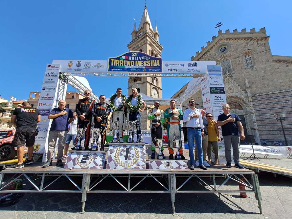 podio rally tirreno 2024