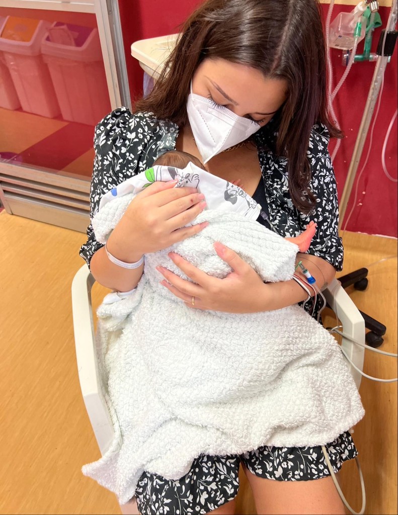 Azzurra Schepis con il piccolo Lorenz