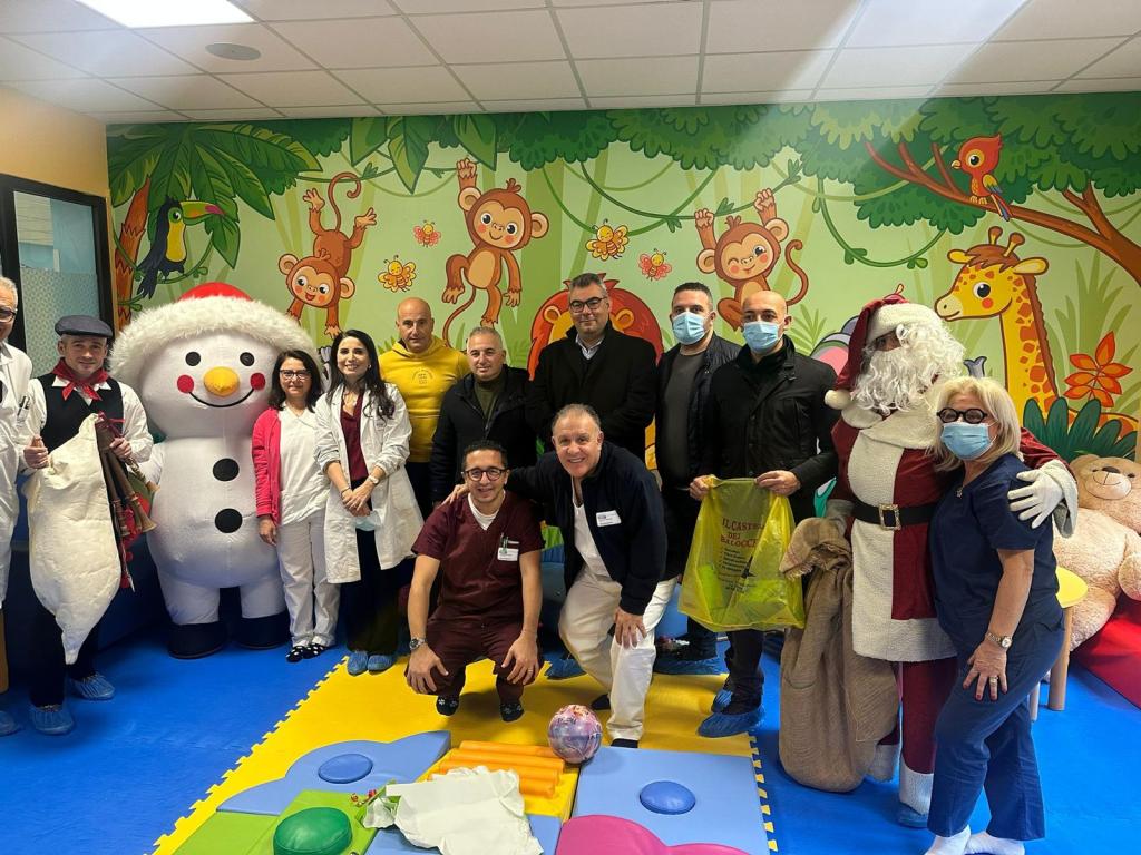 babbo natale pediatria ospedale papardo IV municipalità natale 2024 messina