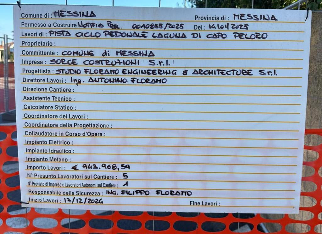 pista laguna capo peloro