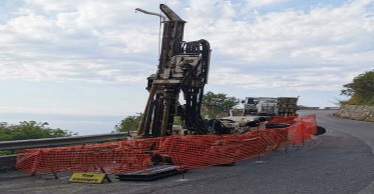 san marco d'alunzio, senso unico alternato Sp 160 lavori