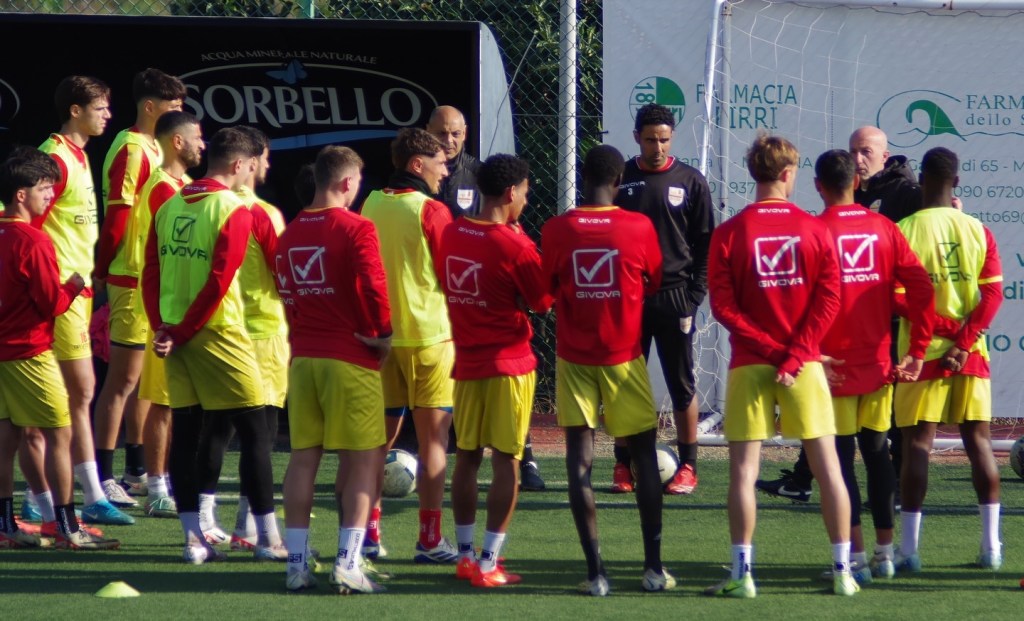 allenamento messina calcio