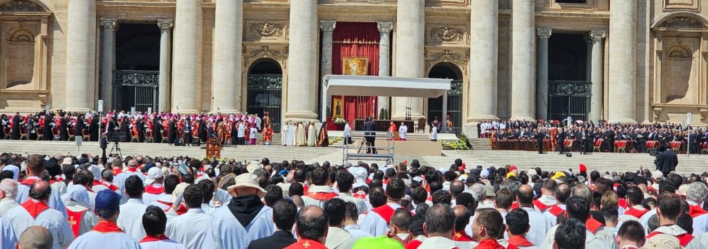 Funerali Roma Papa Francesco 2025 (pagina Fb Diocesi Acireale)