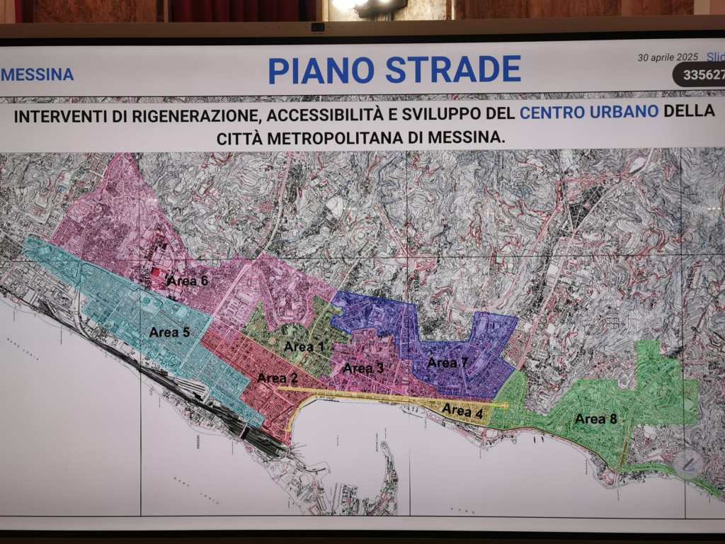 Le otto aree del piano strade