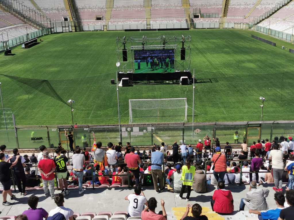 Maxischermo partita in corso 